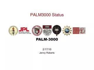 PALM3000 Status