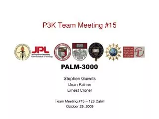 P3K Team Meeting #15