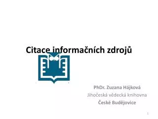citace informa n ch zdroj