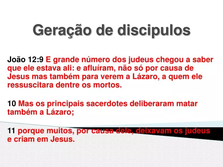 gera o de discipulos