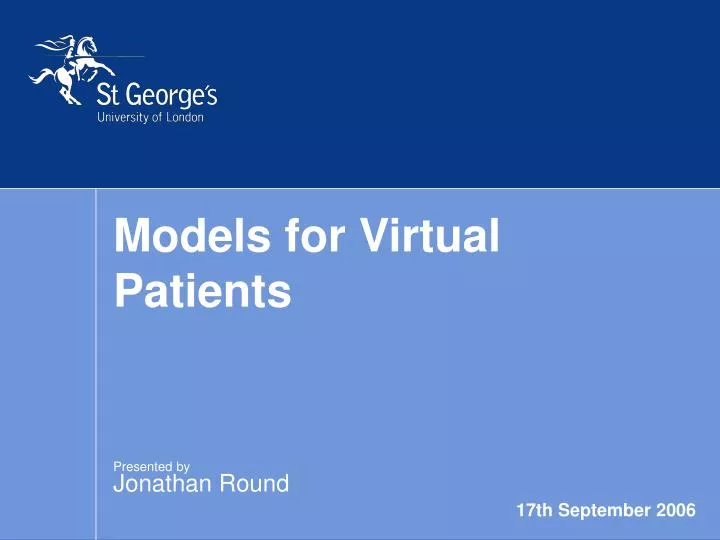 models for virtual patients