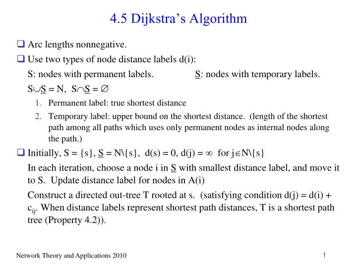 4 5 dijkstra s algorithm