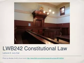 LWB242 Constitutional Law