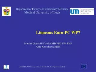 Department of Family and Community Medicine Medical University of Lodz
