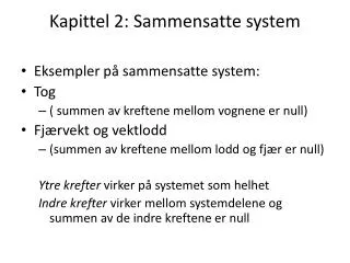 kapittel 2 sammensatte system