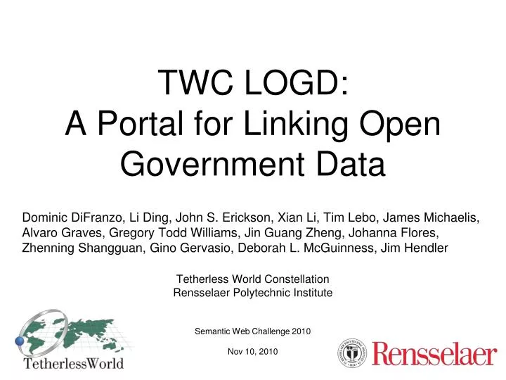 twc logd a portal for linking open government data