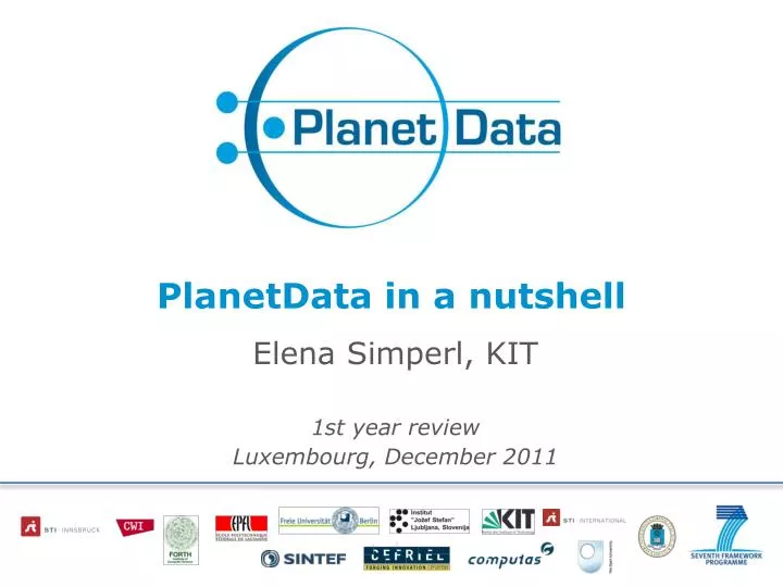 planetdata in a nutshell