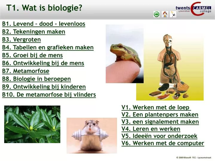 t1 wat is biologie