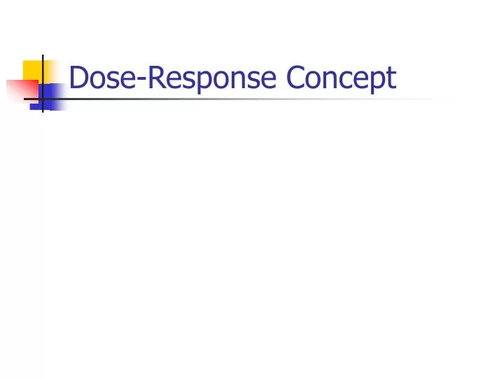 dose response concept