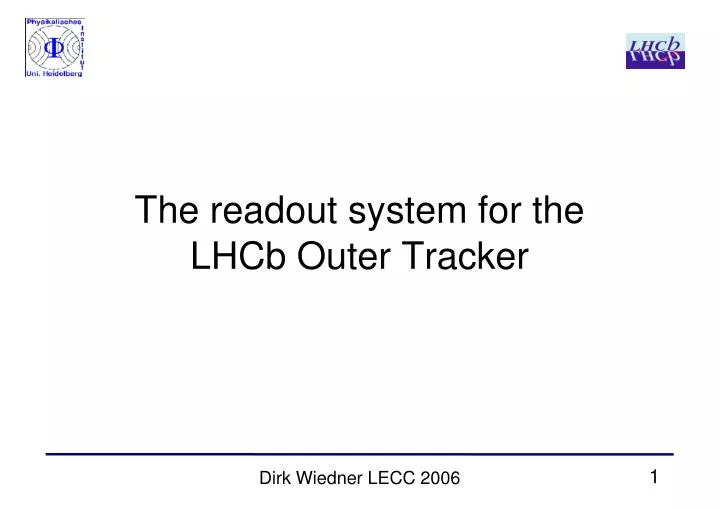 the readout system for the lhcb outer tracker