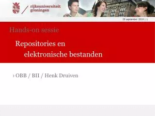 hands on sessie