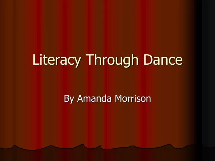 literacy through dance