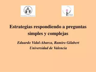 estrategias respondiendo a preguntas simples y complejas