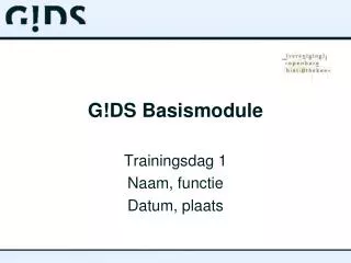 g ds basismodule