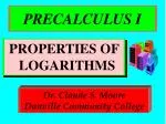 PRECALCULUS I - slide 1