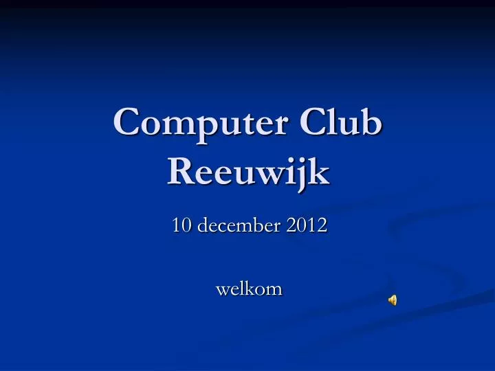 computer club reeuwijk