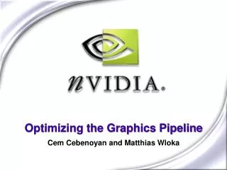 Optimizing the Graphics Pipeline