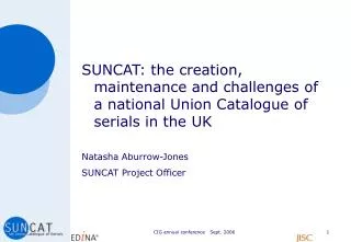 SUNCAT: a brief history