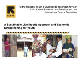 A Sustainable Livelihoods Approach and Economic Strengthening for Youth