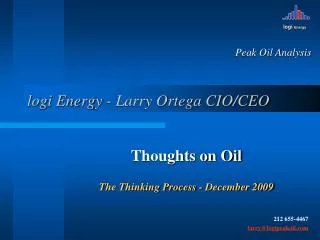 logi Energy - Larry Ortega CIO/CEO