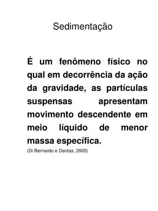 sedimenta o