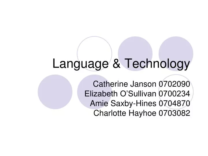 language technology