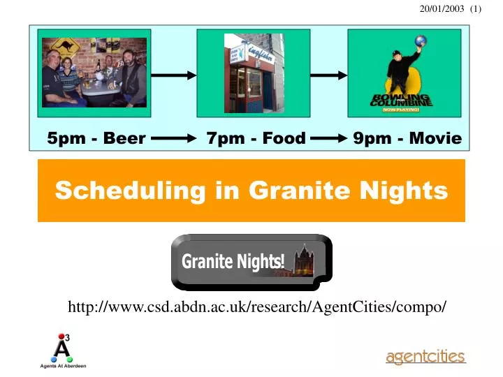scheduling in granite nights