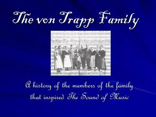 The von Trapp Family