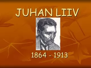 juhan liiv