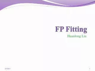 FP Fitting