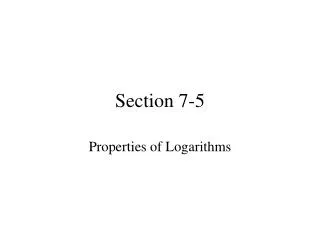 Section 7-5