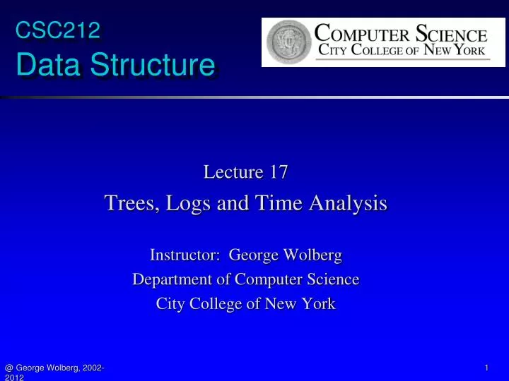csc212 data structure
