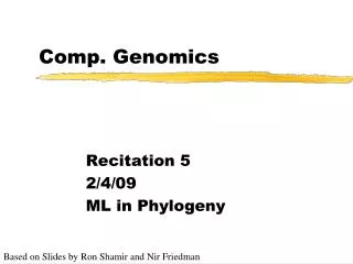 Comp. Genomics