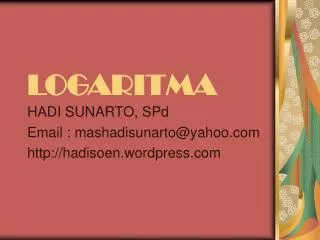 logaritma