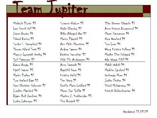 team jupiter