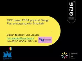 MDE based FPGA physical Design Fast prototyping with Smalltalk