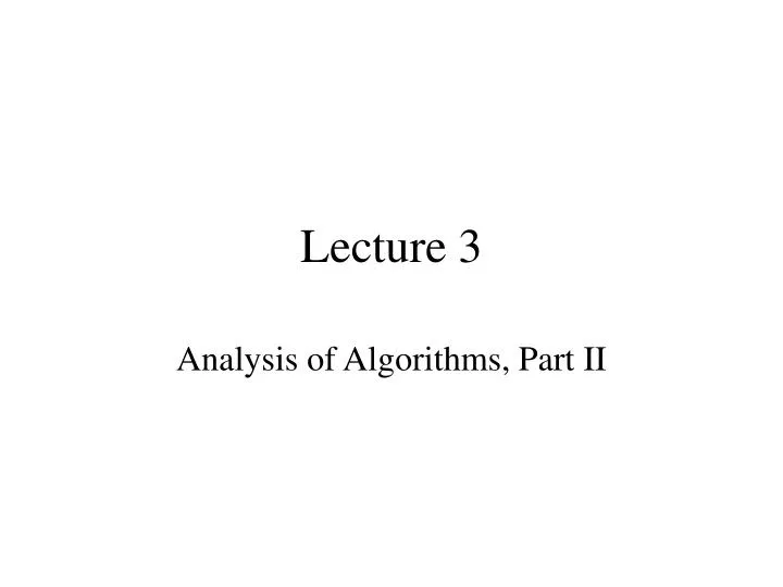 lecture 3