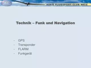 technik funk und navigation