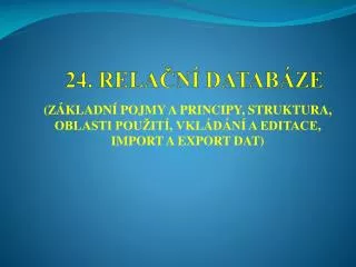 24 rela n datab ze