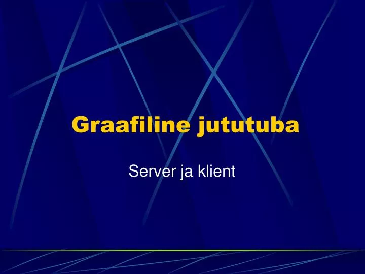 graafiline jututuba