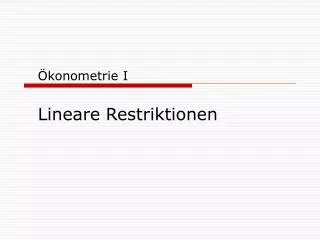 konometrie i