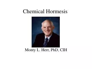 Chemical Hormesis