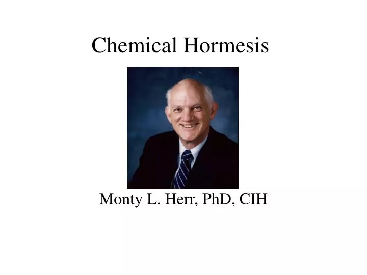 chemical hormesis
