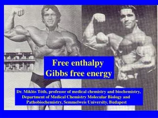 Free enthalpy Gibbs free energy