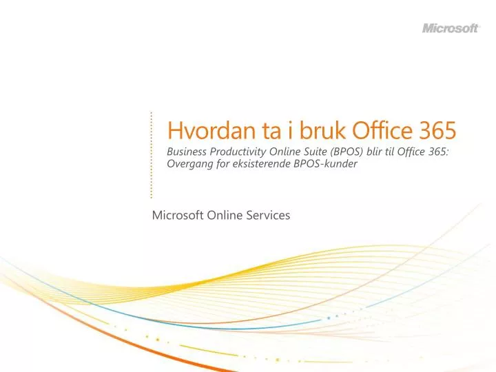 hvordan ta i bruk office 365