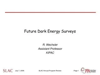 Future Dark Energy Surveys