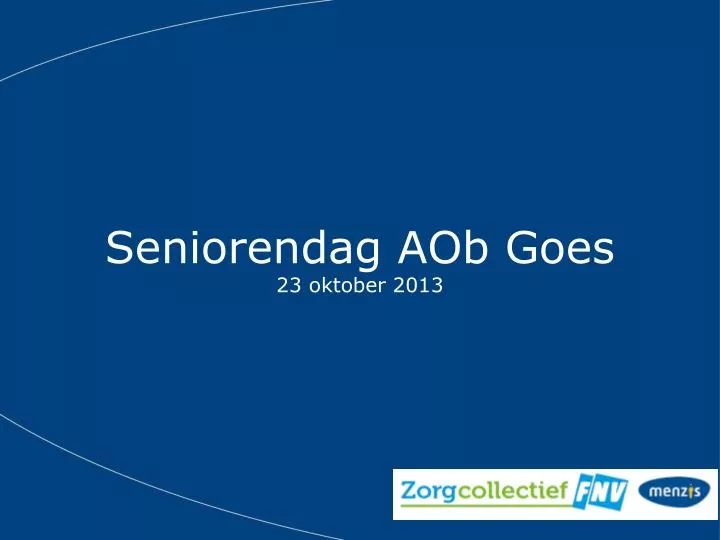 seniorendag aob goes 23 oktober 2013