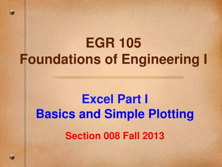 egr 105 foundations of engineering i