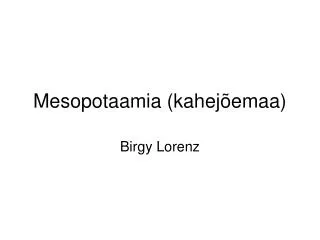 mesopotaamia kahej emaa