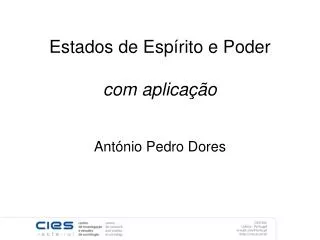 estados de esp rito e poder com aplica o